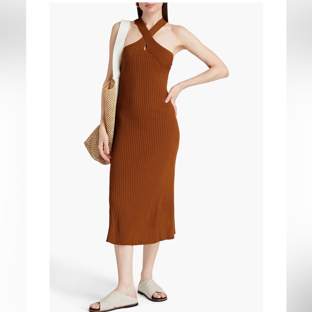LVIR
Ribbed-knit midi dress size M
